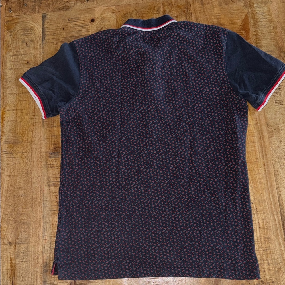 Carolina Herrera Dark Blue and Red Polo Shirt - Picture 5 of 5